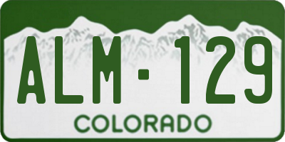 CO license plate ALM129