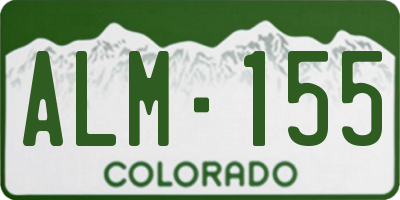 CO license plate ALM155