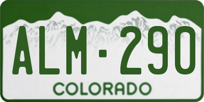 CO license plate ALM290