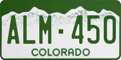 CO license plate ALM450