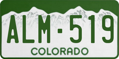 CO license plate ALM519