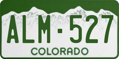 CO license plate ALM527
