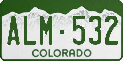 CO license plate ALM532