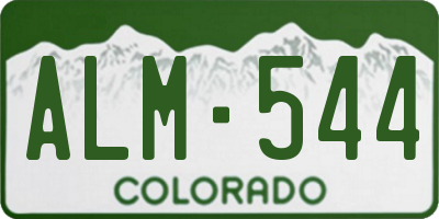CO license plate ALM544