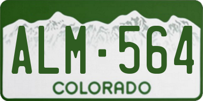 CO license plate ALM564