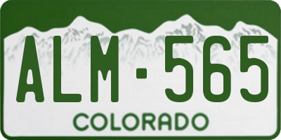 CO license plate ALM565