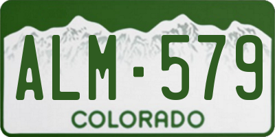 CO license plate ALM579