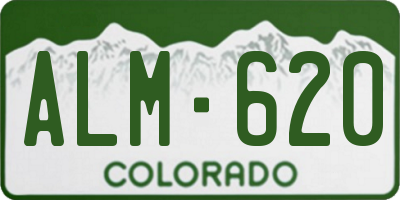 CO license plate ALM620