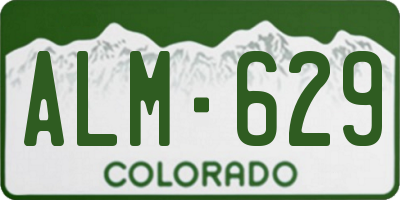 CO license plate ALM629