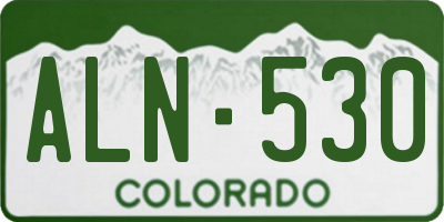 CO license plate ALN530
