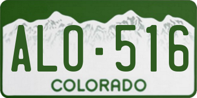 CO license plate ALO516