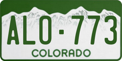 CO license plate ALO773