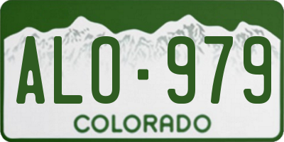 CO license plate ALO979