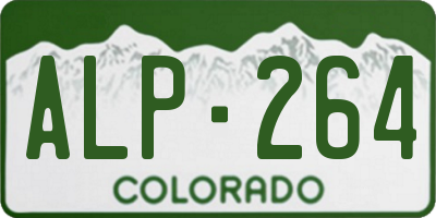 CO license plate ALP264