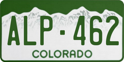 CO license plate ALP462