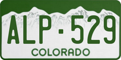 CO license plate ALP529