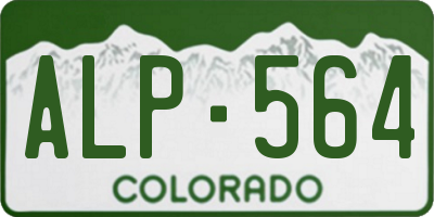 CO license plate ALP564