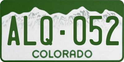CO license plate ALQ052