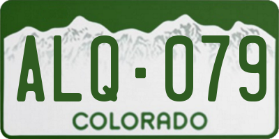 CO license plate ALQ079