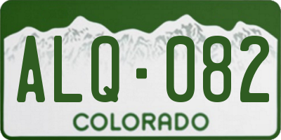 CO license plate ALQ082