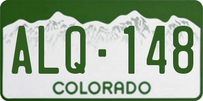 CO license plate ALQ148