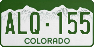 CO license plate ALQ155