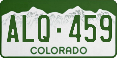 CO license plate ALQ459