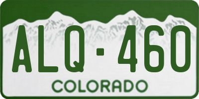 CO license plate ALQ460
