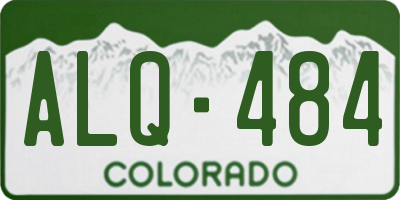 CO license plate ALQ484