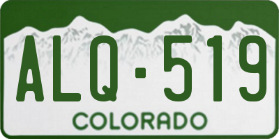 CO license plate ALQ519