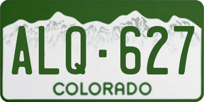 CO license plate ALQ627