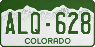 CO license plate ALQ628