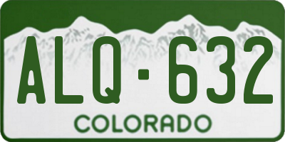 CO license plate ALQ632