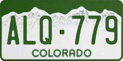 CO license plate ALQ779
