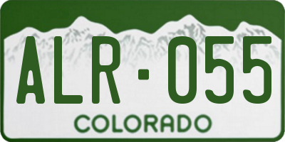 CO license plate ALR055