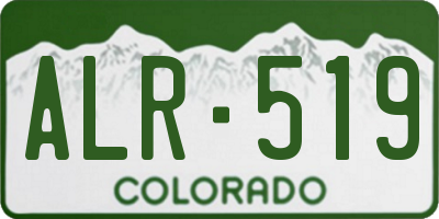 CO license plate ALR519