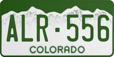 CO license plate ALR556