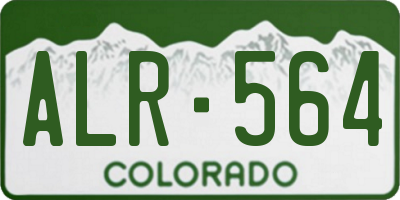 CO license plate ALR564