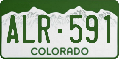 CO license plate ALR591