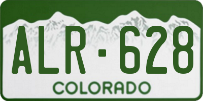CO license plate ALR628