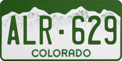 CO license plate ALR629