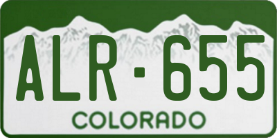 CO license plate ALR655