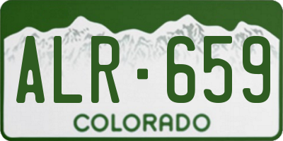 CO license plate ALR659