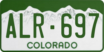 CO license plate ALR697