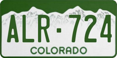 CO license plate ALR724