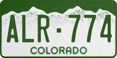 CO license plate ALR774