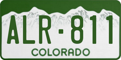 CO license plate ALR811