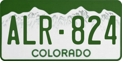 CO license plate ALR824