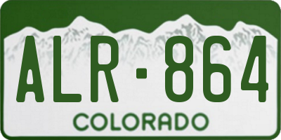 CO license plate ALR864