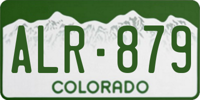 CO license plate ALR879